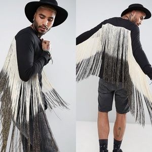 Men’s Long Sleeve Shirt with Fringe / Festival